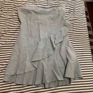 L'ATISTE Asymmetrical Light blue (denim colored) mini dress